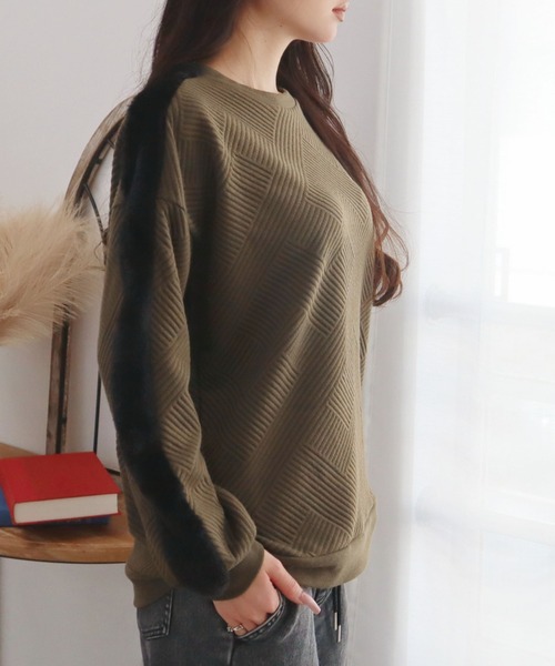 CECIL McBEE（セシルマクビー） トレーナー スウェット ふくれ