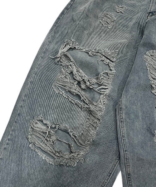 「XU」 デニムパンツ M グレー メンズ_画像3