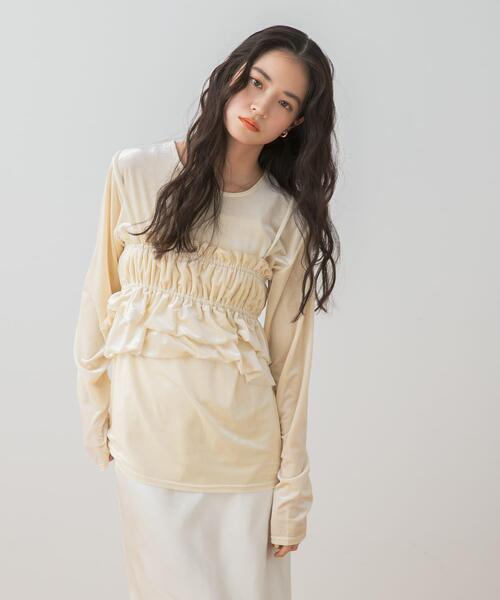 ブラックベルベットフリルビスチェ Princess Melody】サスペンダービスチェ＆フリルスカパン