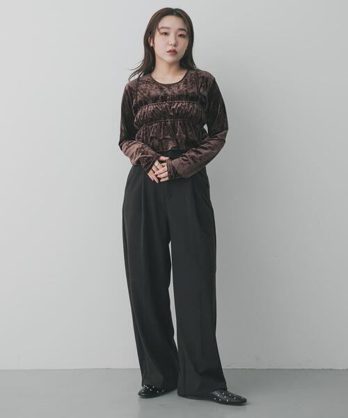 SENSE OF PLACE by URBAN RESEARCH tシャツ 「洗濯可」フリルビスチェ