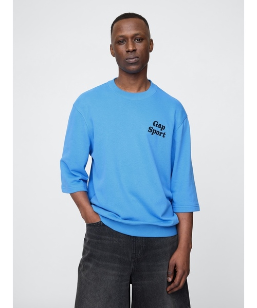 「GAP」 スウェットカットソー X-SMALL ライトグレー メンズ_画像6