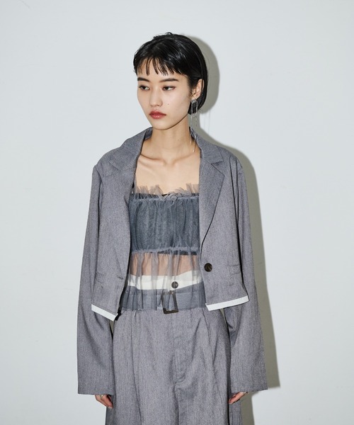 「AIC.」 テーラードジャケット FREE ブラック レディース_画像4