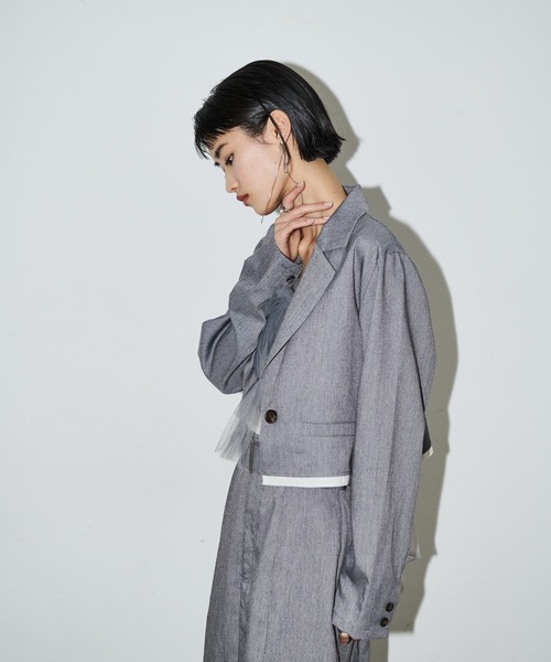 「AIC.」 テーラードジャケット FREE ブラック レディース_画像9