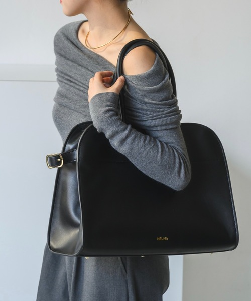 「NEUNA」 トートバッグ FREE ブラック レディース_画像2