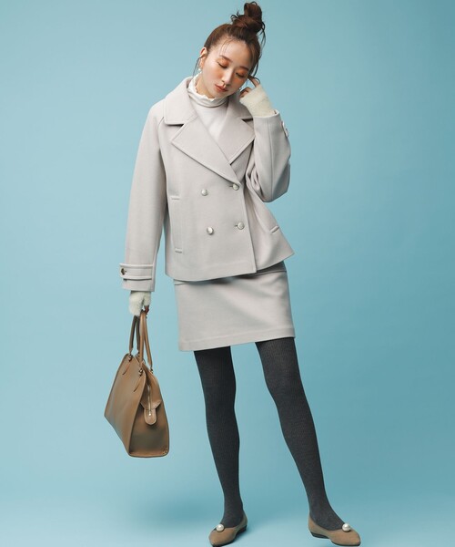 「ANY SIS」 ピーコート 3 パープル レディース_画像4