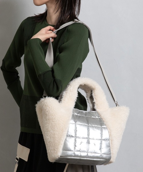 「MARECHAL TERRE」 2WAYバッグ FREE シルバー レディース_画像2