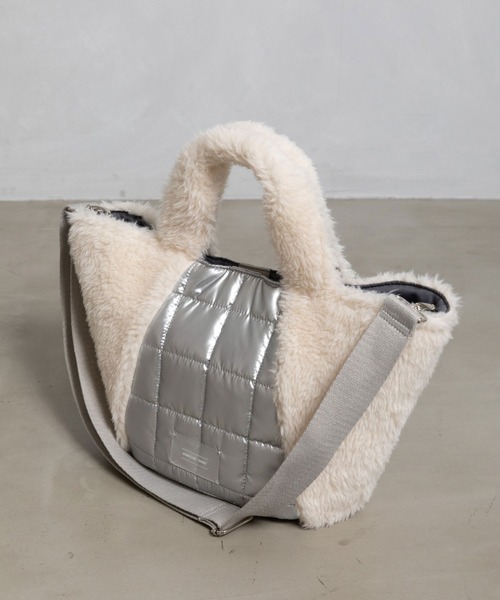 「MARECHAL TERRE」 2WAYバッグ FREE シルバー レディース_画像4