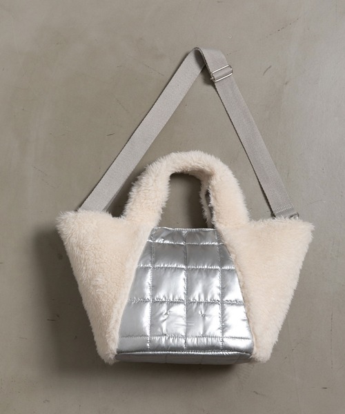 「MARECHAL TERRE」 2WAYバッグ FREE シルバー レディース_画像5