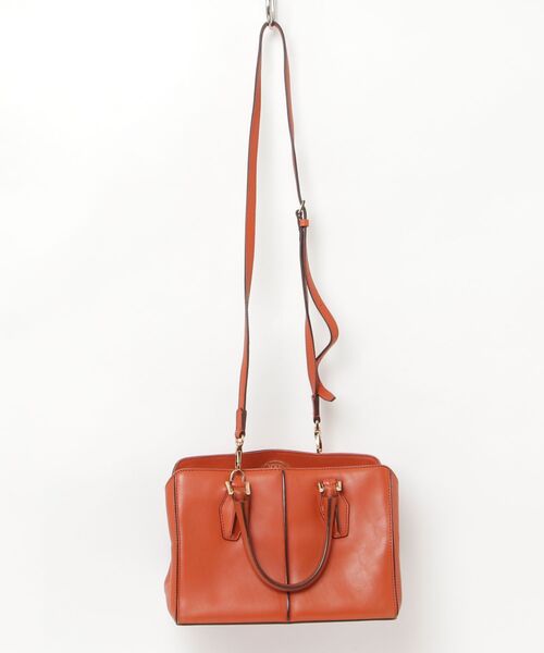 TOD'S ショルダーバッグ Dキューブ 2way オレンジ 牛革 レザー TOD'S（トッズ） 2WAYバッグ - オレンジ レディース : ZOZOTOWN Yahoo