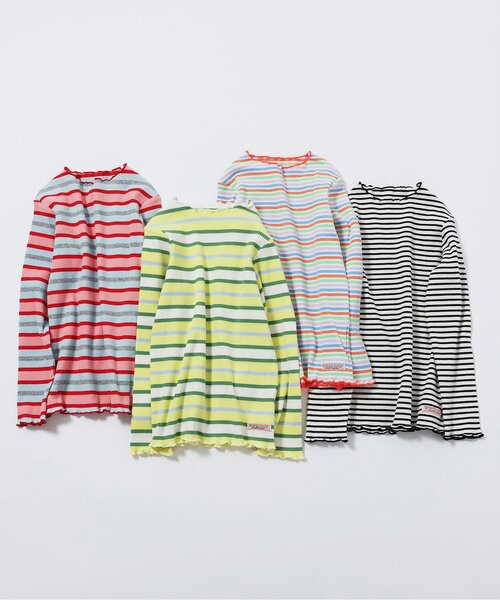 BREEZE（ブリーズ） tシャツ 「リンク」ボーダーリブロンT キッズ 子供 