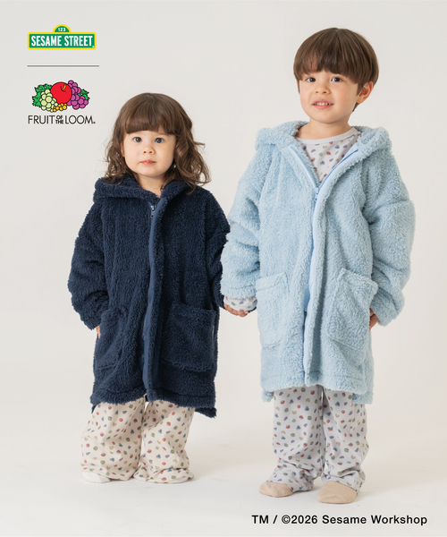 petit main and D. パジャマ 「セサミストリート×フルーツ」ワッフル
