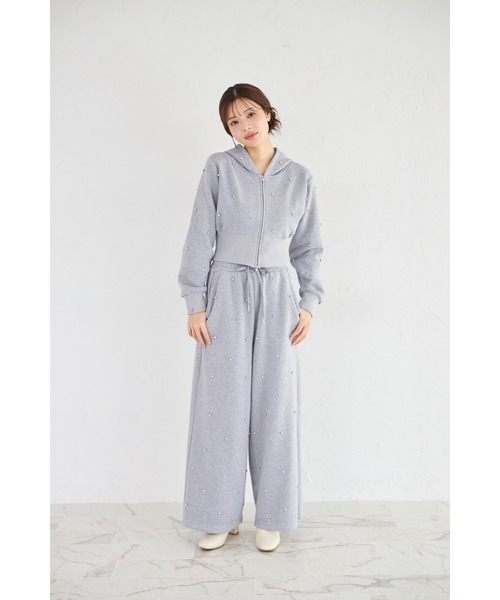 tocco closet（トッコ クローゼット） セットアップ ビジューストーン