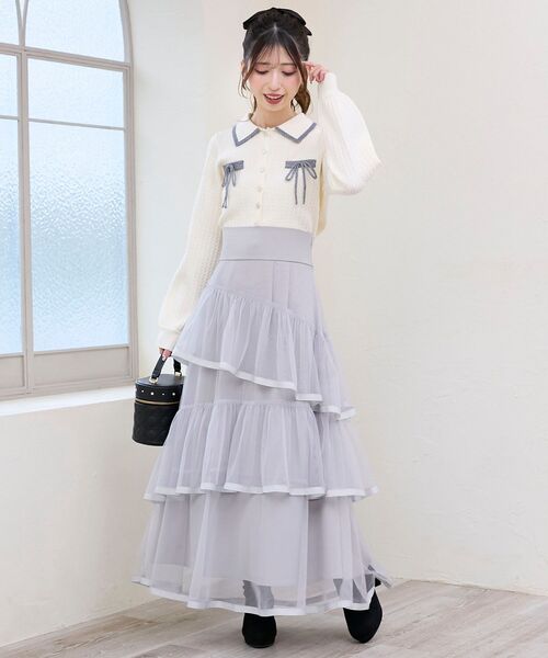 MAJESTIC LEGON（マジェスティックレゴン） ロング スカート バック