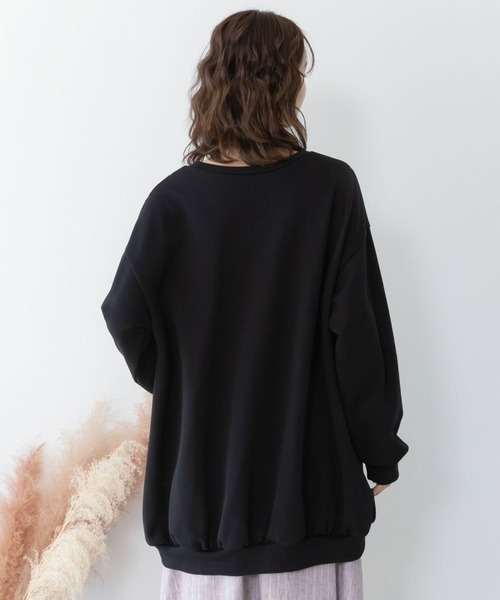 ScoLar（スカラー） チュニック スカラーガーランド柄裏毛チュニック