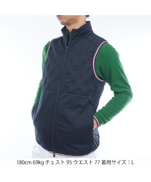 新品タグ付き！トミーヒルフィガー ゴルフ 中綿 リバーシブル ベスト L