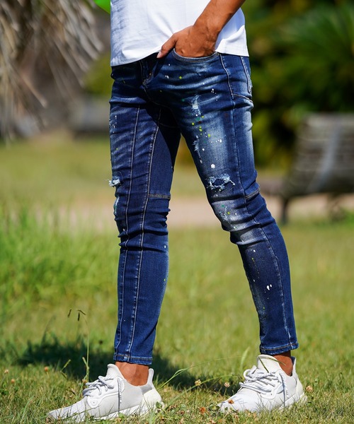 adamsJUGGLER（アダムスジャグラー） スキニーデニムパンツ L ライト