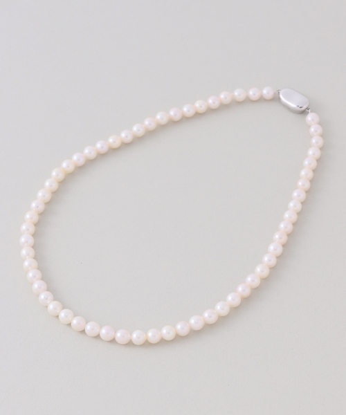 Lilas ネックレス アコヤパール40cmネックレス SV レディース