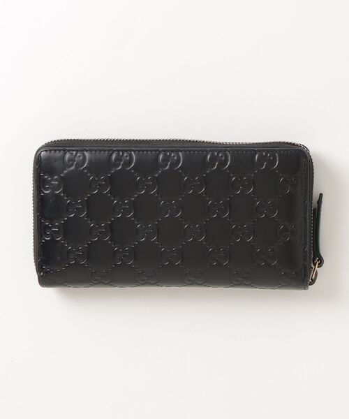 GUCCI（グッチ） キャットヘッド グッチシマ GGロゴ 長財布 - ブラック