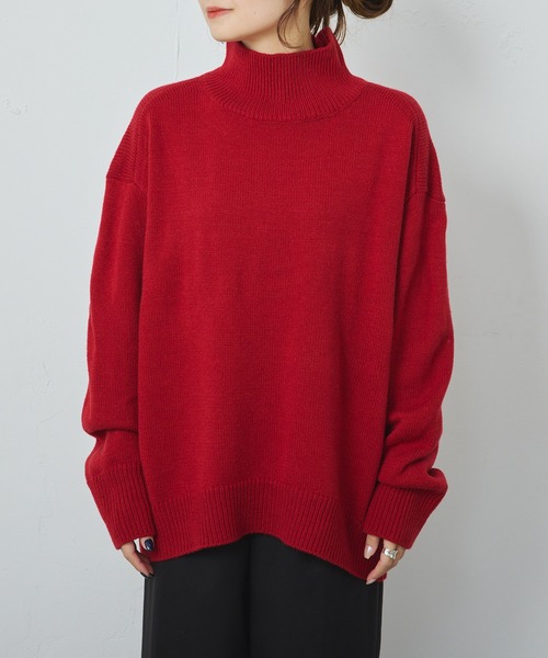 「PUAL CE CIN」 「Du noir」長袖ニット FREE ブルー レディース_画像2