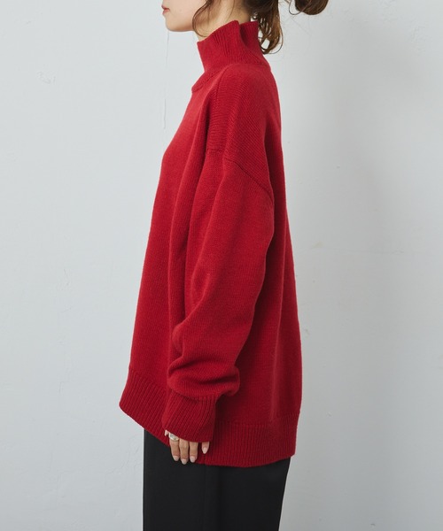 「PUAL CE CIN」 「Du noir」長袖ニット FREE ブルー レディース_画像3