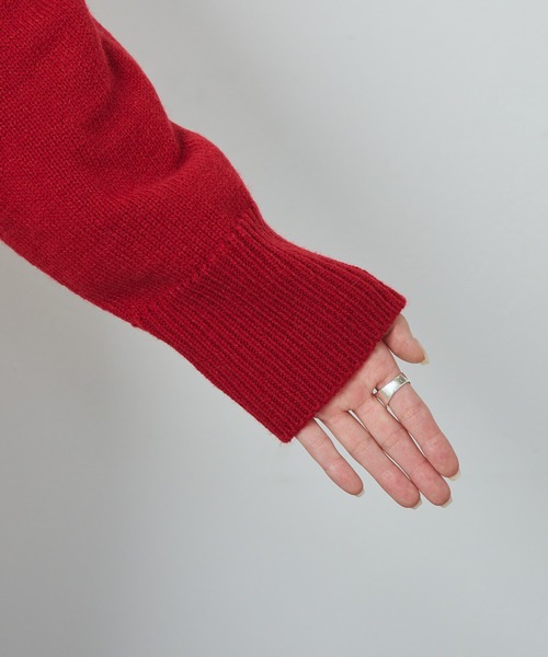 「PUAL CE CIN」 「Du noir」長袖ニット FREE ブルー レディース_画像6