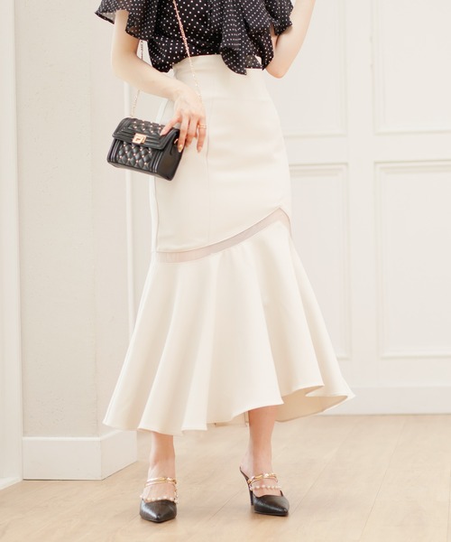 「LIPSERVICE」 スカート M アイボリー レディース_画像5