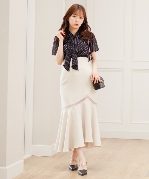 「LIPSERVICE」 スカート M アイボリー レディース_画像8