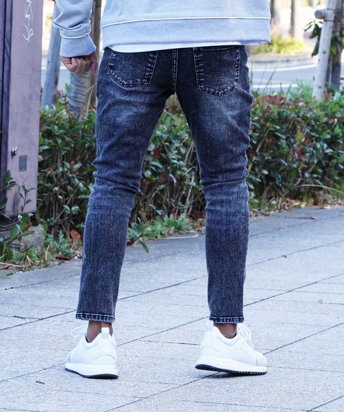 「adamsJUGGLER」 スキニーデニムパンツ X-LARGE ブラック メンズ_画像4