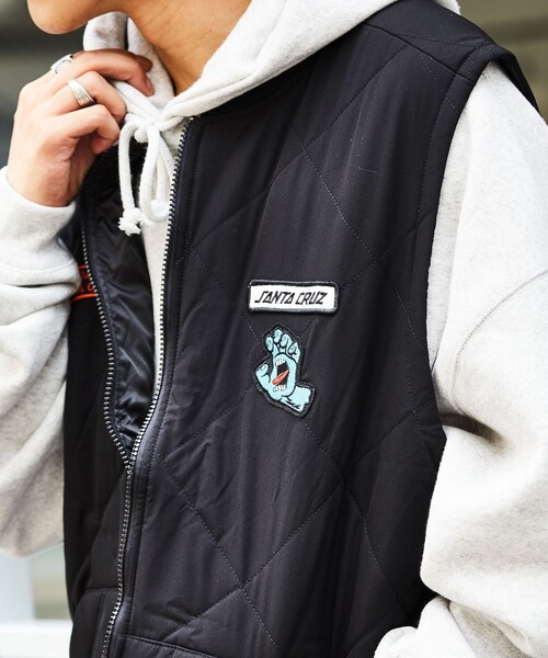 「FREAK'S STORE」 ベスト LARGE オリーブ メンズ_画像5