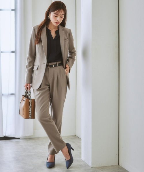 「7days Life Styling」 パンツ L グレイッシュベージュ レディース_画像6