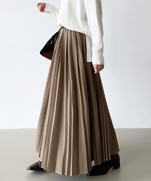 「COCOMOMO」 プリーツスカート L スカイブルー レディース_画像5