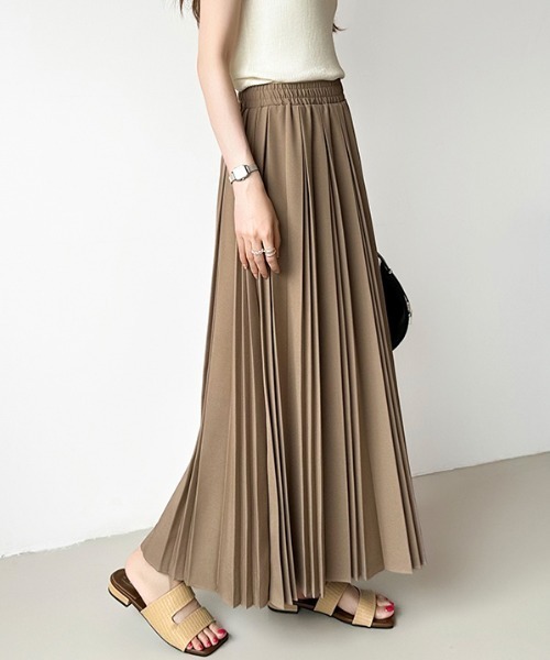 「COCOMOMO」 プリーツスカート L スカイブルー レディース_画像6