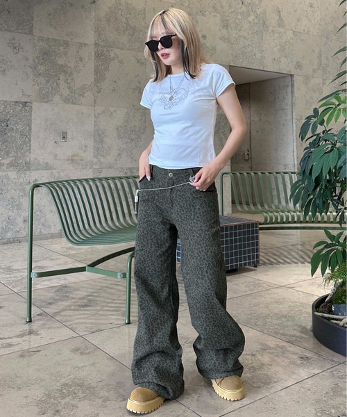 「sedacle girl」 パンツ SMALL カーキ レディース_画像5