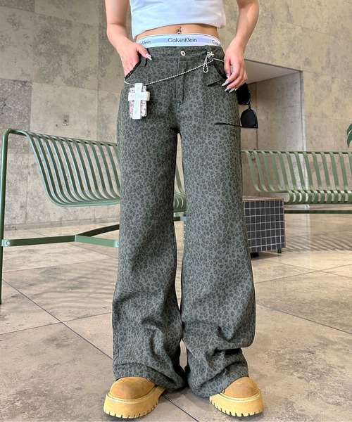 「sedacle girl」 パンツ SMALL カーキ レディース_画像8