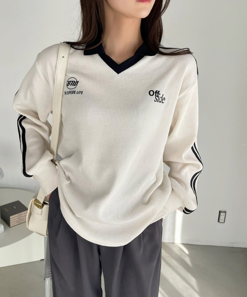 「Ada.」 長袖カットソー FREE アイボリー レディース_画像4