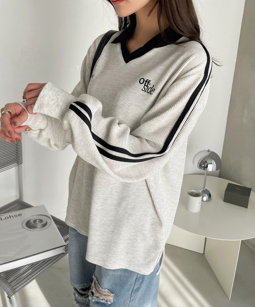 「Ada.」 長袖カットソー FREE アイボリー レディース_画像9