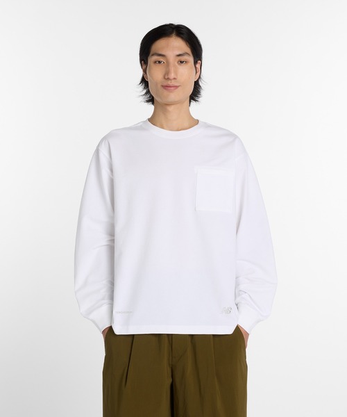 New Balance（ニューバランス） tシャツ NB GREY ポケット長袖 メンズ