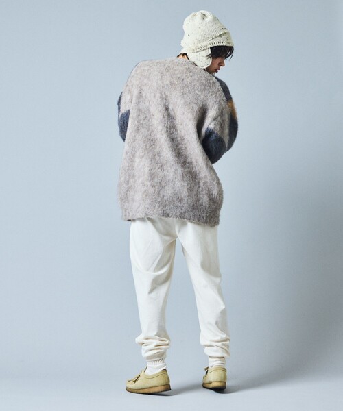 「FREAK'S STORE」 ニットカーディガン MEDIUM ネイビー メンズ_画像6