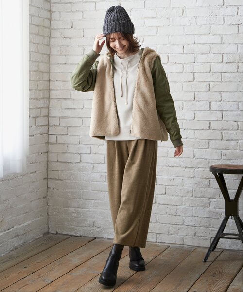 「ikka」 マウンテンパーカー M ベージュ レディース_画像7