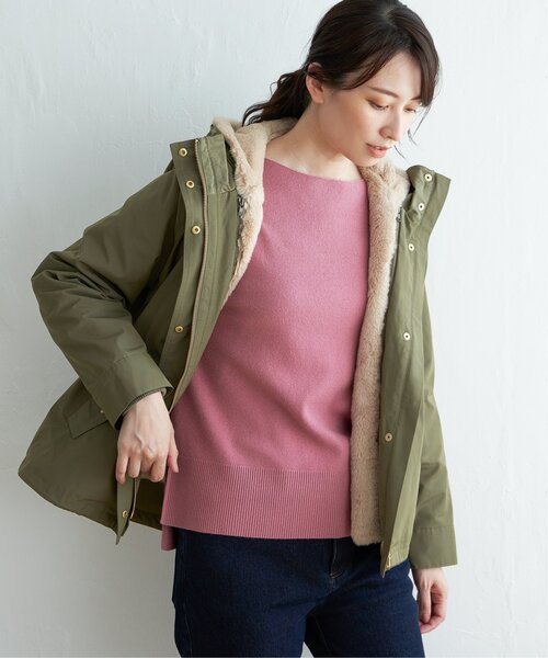 「ikka」 マウンテンパーカー M ベージュ レディース_画像8