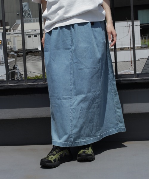 Gramicci（グラミチ） デニムスカート STRETCH DENIM LONG FLARE SKIRT