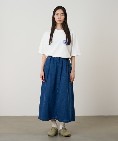 Gramicci（グラミチ） デニムスカート STRETCH DENIM LONG FLARE SKIRT