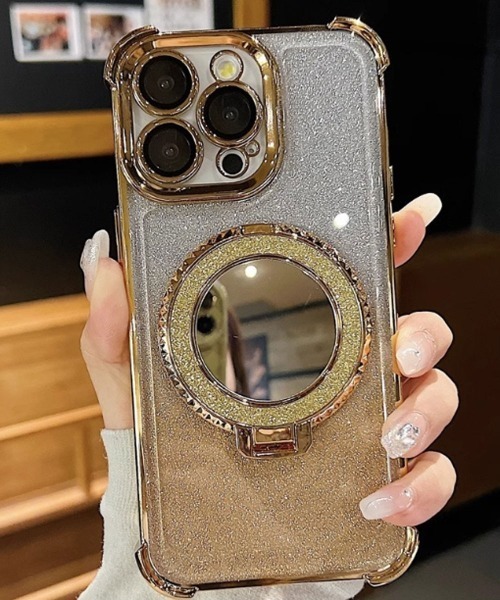 Port（ポート） スマホケース 「 」 グリッターリングスタンド iPhone