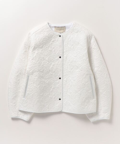 「UNITED ARROWS」 ノーカラージャケット 36 ブラック レディースの画像