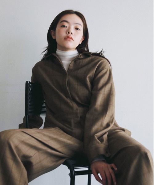 anuke（アンヌーク） オールインワン Check Shirts Combinaison