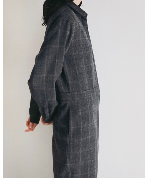 anuke（アンヌーク） オールインワン Check Shirts Combinaison
