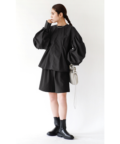 「e-zakkamania stores」 長袖ブラウス M ライトブルー レディース_画像4