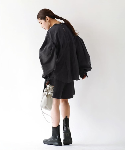 「e-zakkamania stores」 長袖ブラウス M ライトブルー レディース_画像6