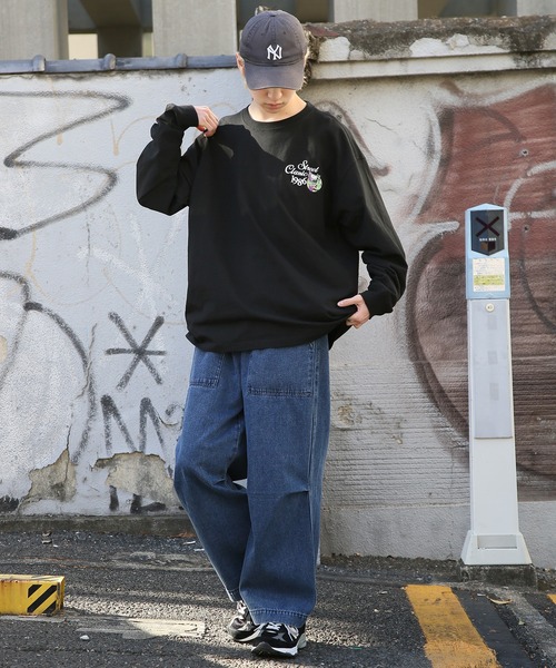 「AIRWALK」 長袖Tシャツ M ブラック メンズ_画像8