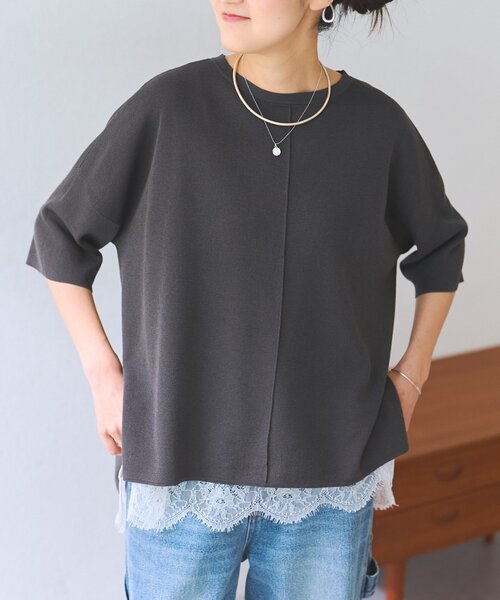 BEARDSLEY（ビアズリー） ニット セーター 半袖サラッとプルオーバー